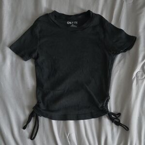 Black Medium Crop Top
